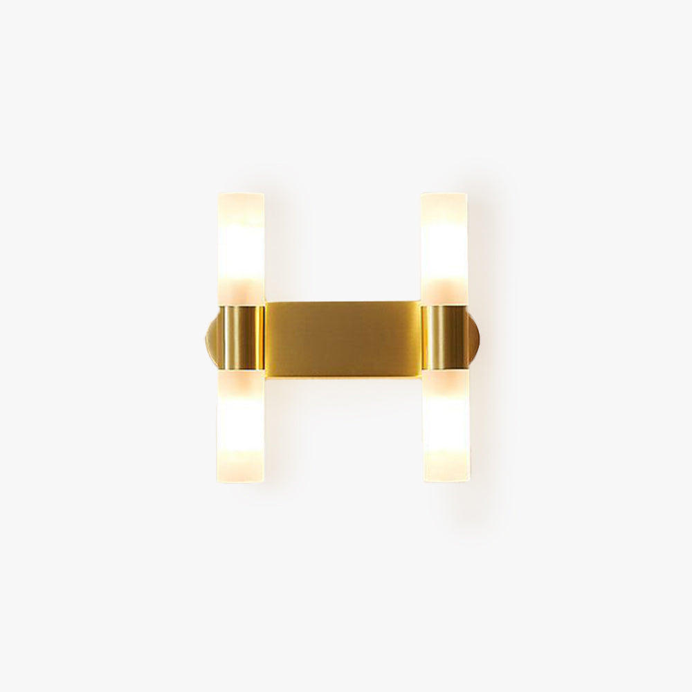 Applique murale LED dorée moderne