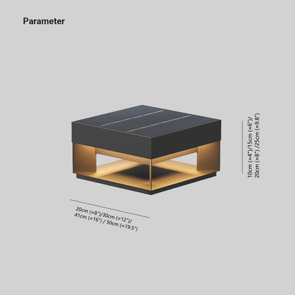 Lampe de poteau extérieure Solar Cube