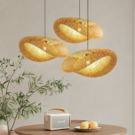 Suspension design en bambou naturel
