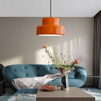 Lustre suspendu orange Bauhaus