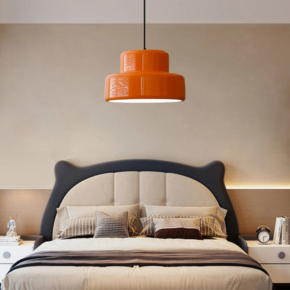 Lustre suspendu orange Bauhaus