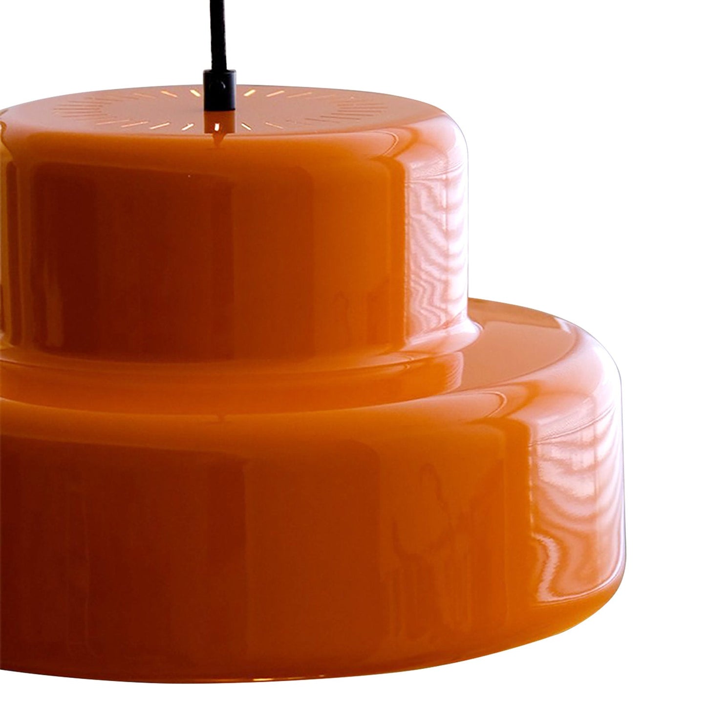 Lustre suspendu orange Bauhaus