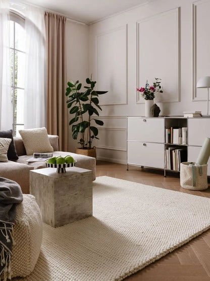 Tapis en laine tissé main Bubble