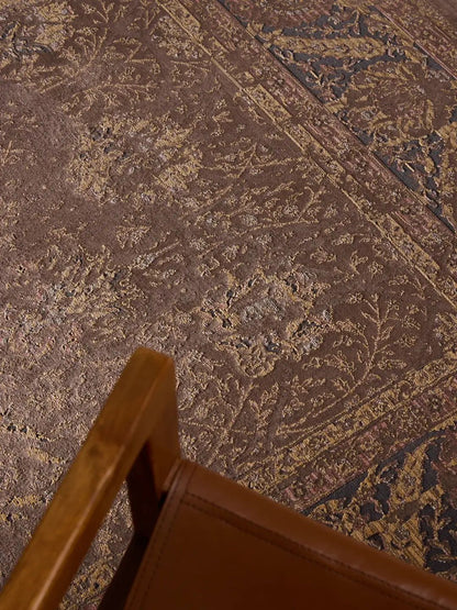 Tapis vintage bleu pour salon