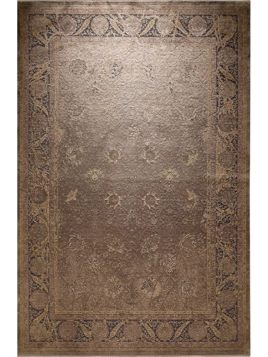 Tapis vintage bleu pour salon