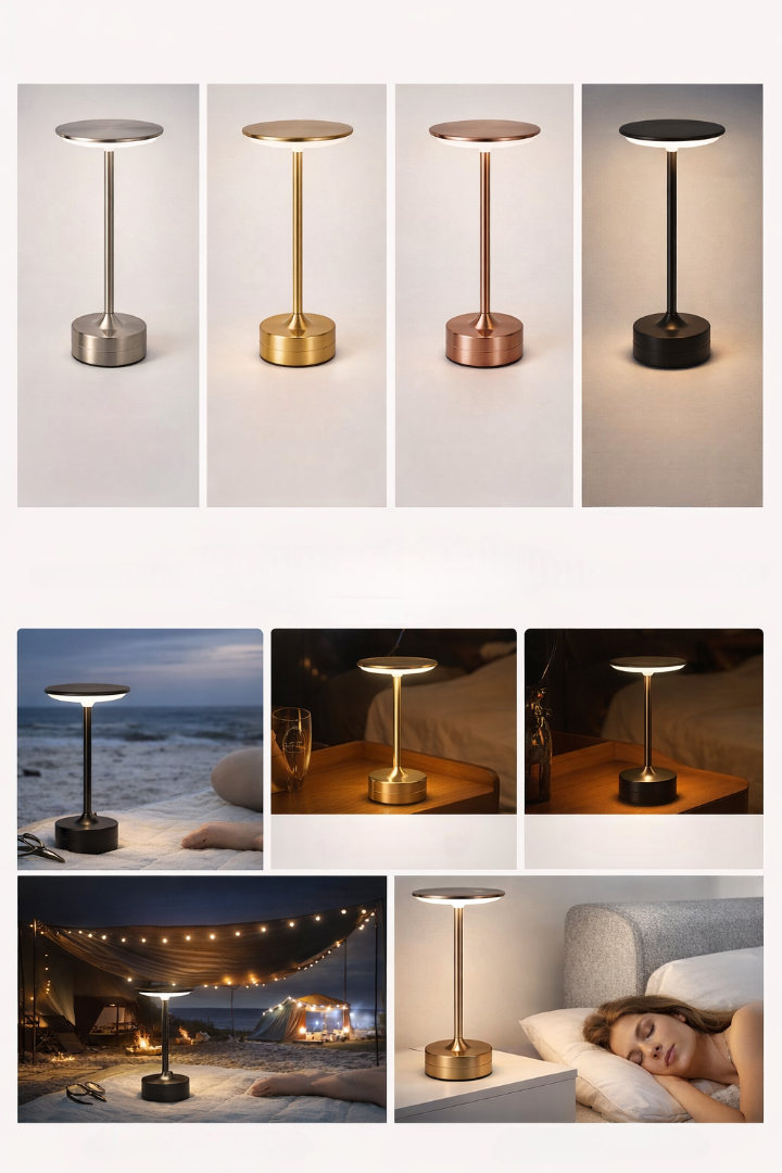 Lampe de table en laiton art déco Amberlin