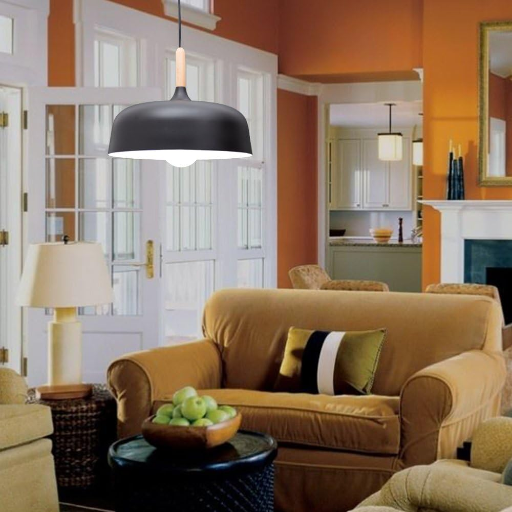 Lustre suspendu dôme éclatant