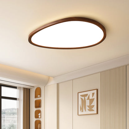 Plafonnier ultra-plat aspect bois