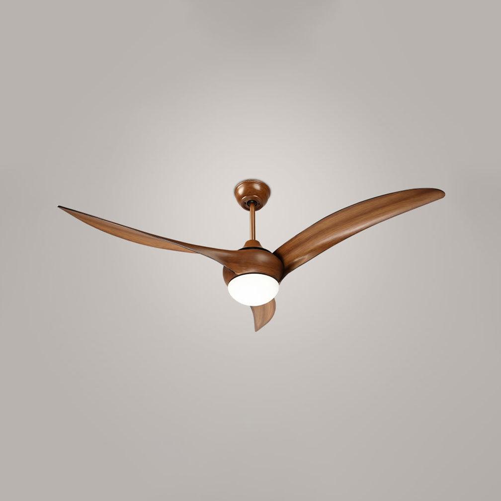 Ventilateur de plafond traditionnel avec lumière LED