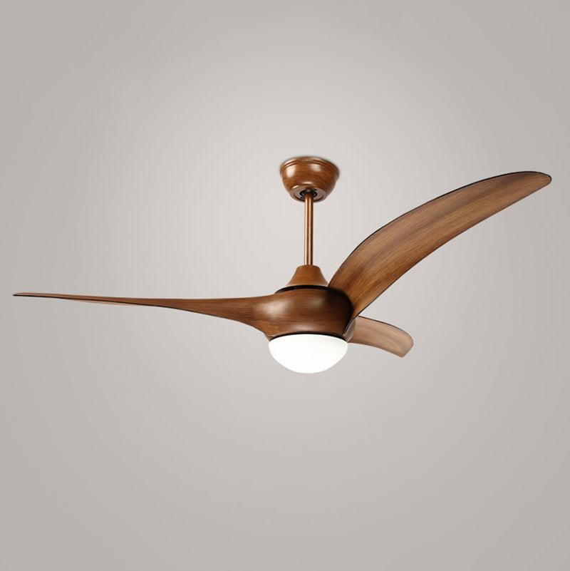 Ventilateur de plafond traditionnel avec lumière LED