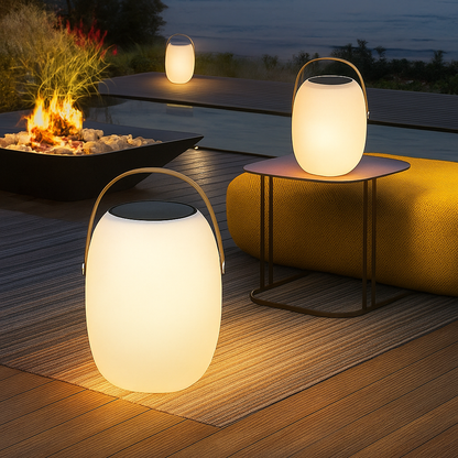 Lampe solaire portable pour patio