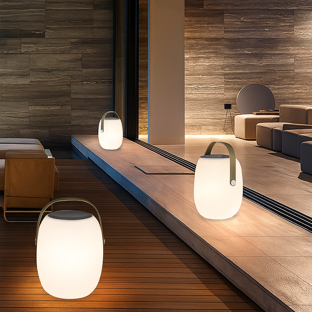 Lampe solaire portable pour patio
