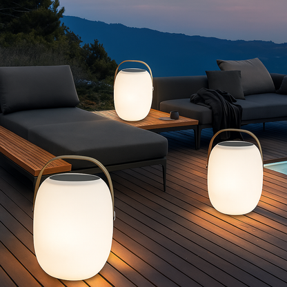 Lampe solaire portable pour patio