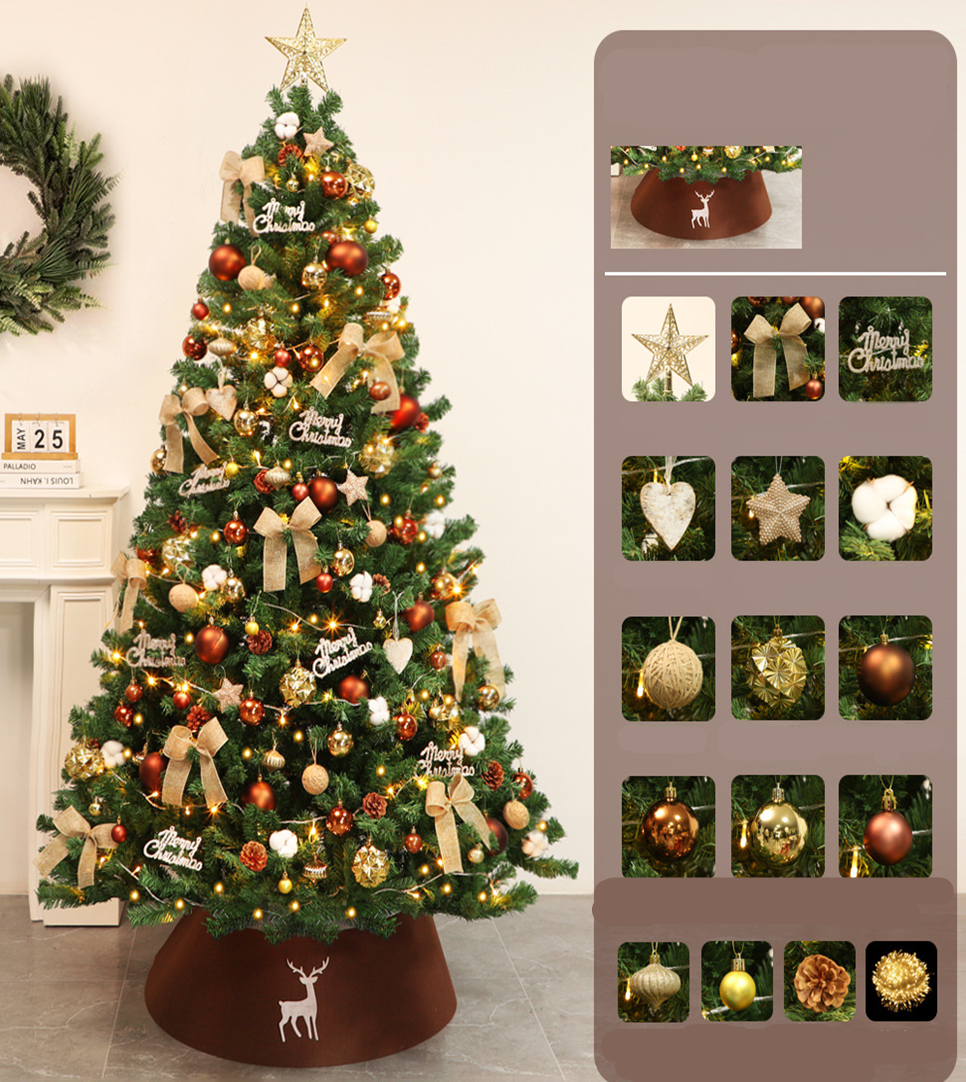Sapin de Noël artificiel style coton nordique Canelle