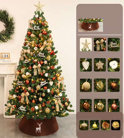 Sapin de Noël artificiel style coton nordique Canelle