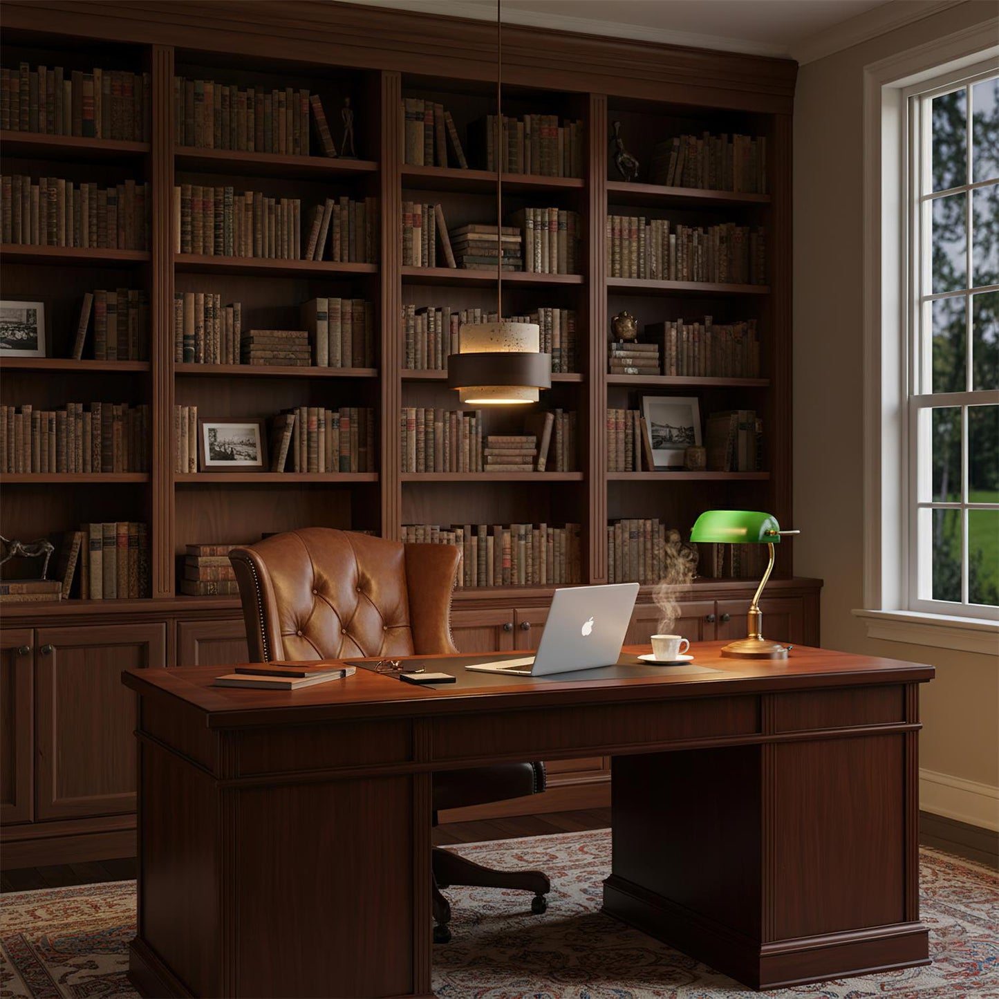 Lanterne suspendue en pierre rustique