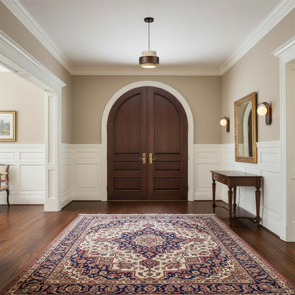 Lanterne suspendue en pierre rustique