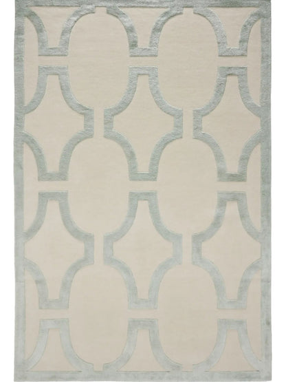 Tapis en laine crème pour salon design