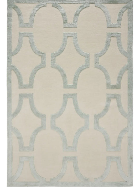 Tapis en laine crème pour salon design
