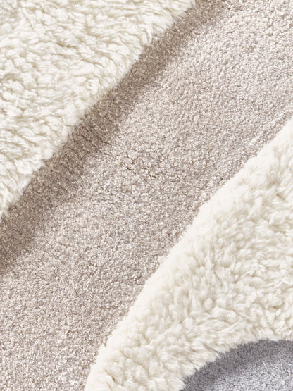 Tapis abstrait Elvara en laine et viscose