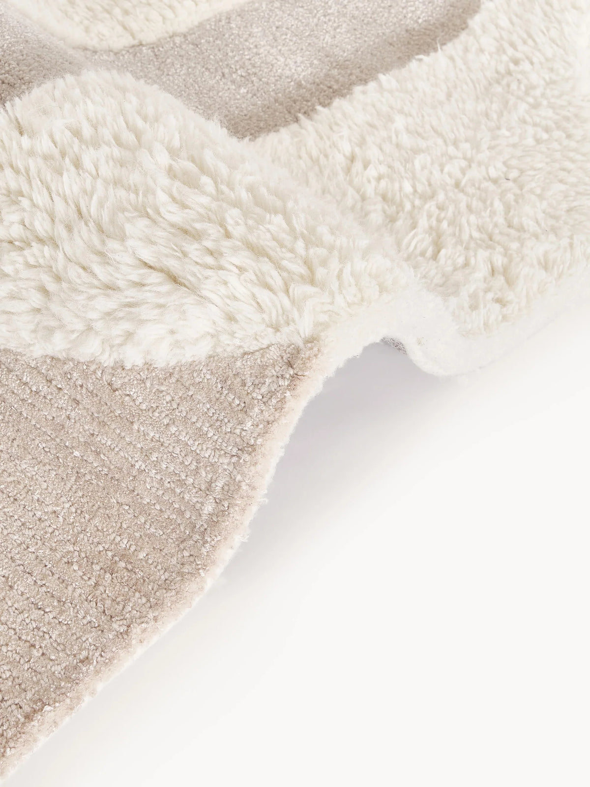 Tapis abstrait Elvara en laine et viscose
