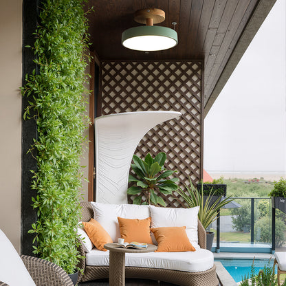 Plafonnier rond en fer à LED