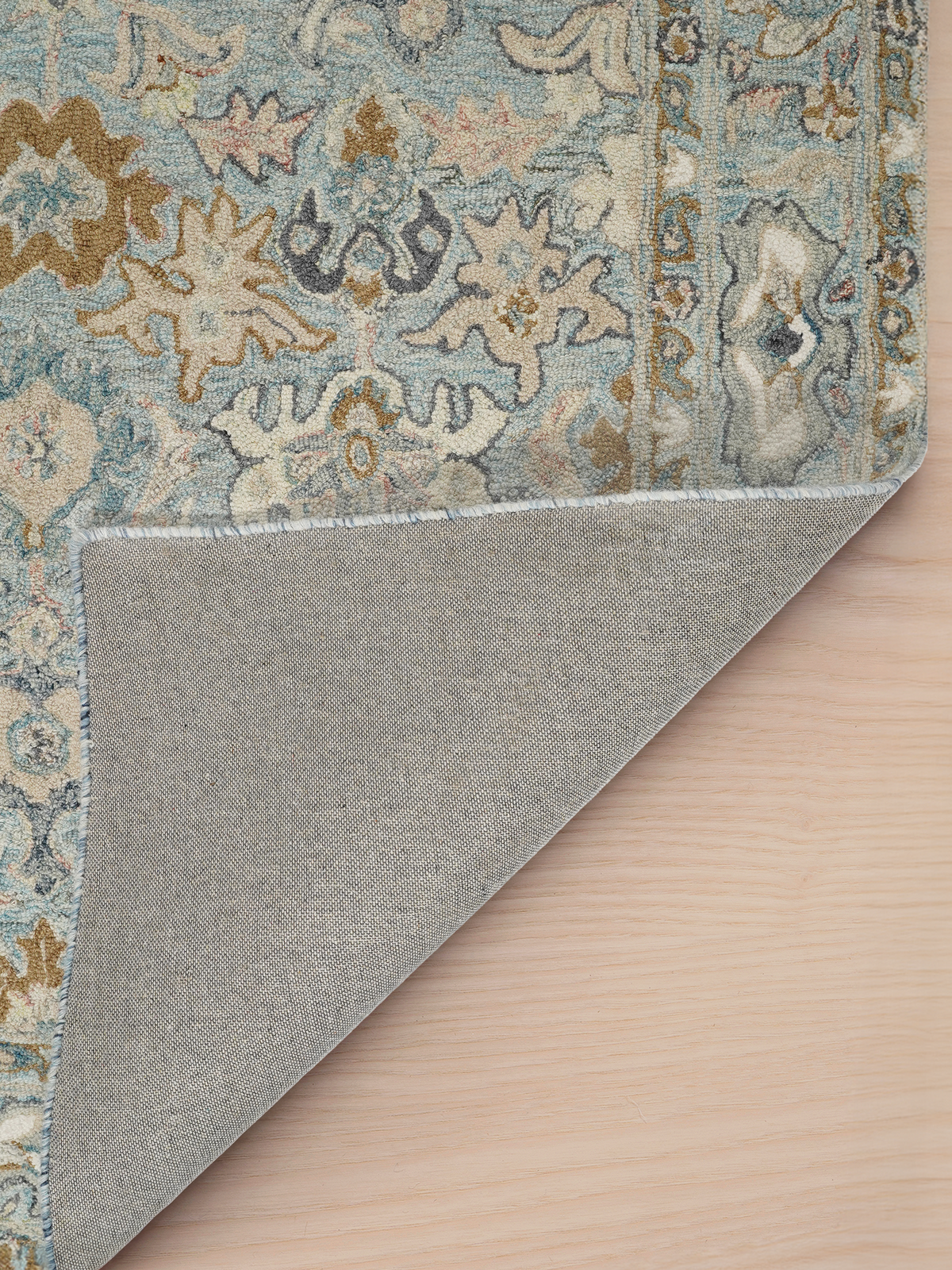 Tapis en laine et coton Veloria d’inspiration persane
