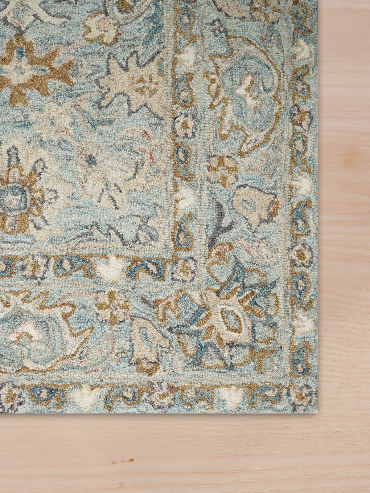 Tapis en laine et coton Veloria d’inspiration persane