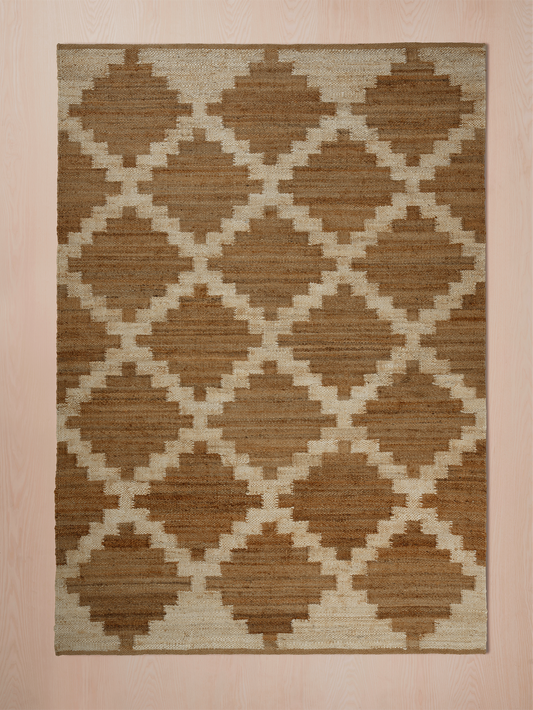 Handwoven jute rug