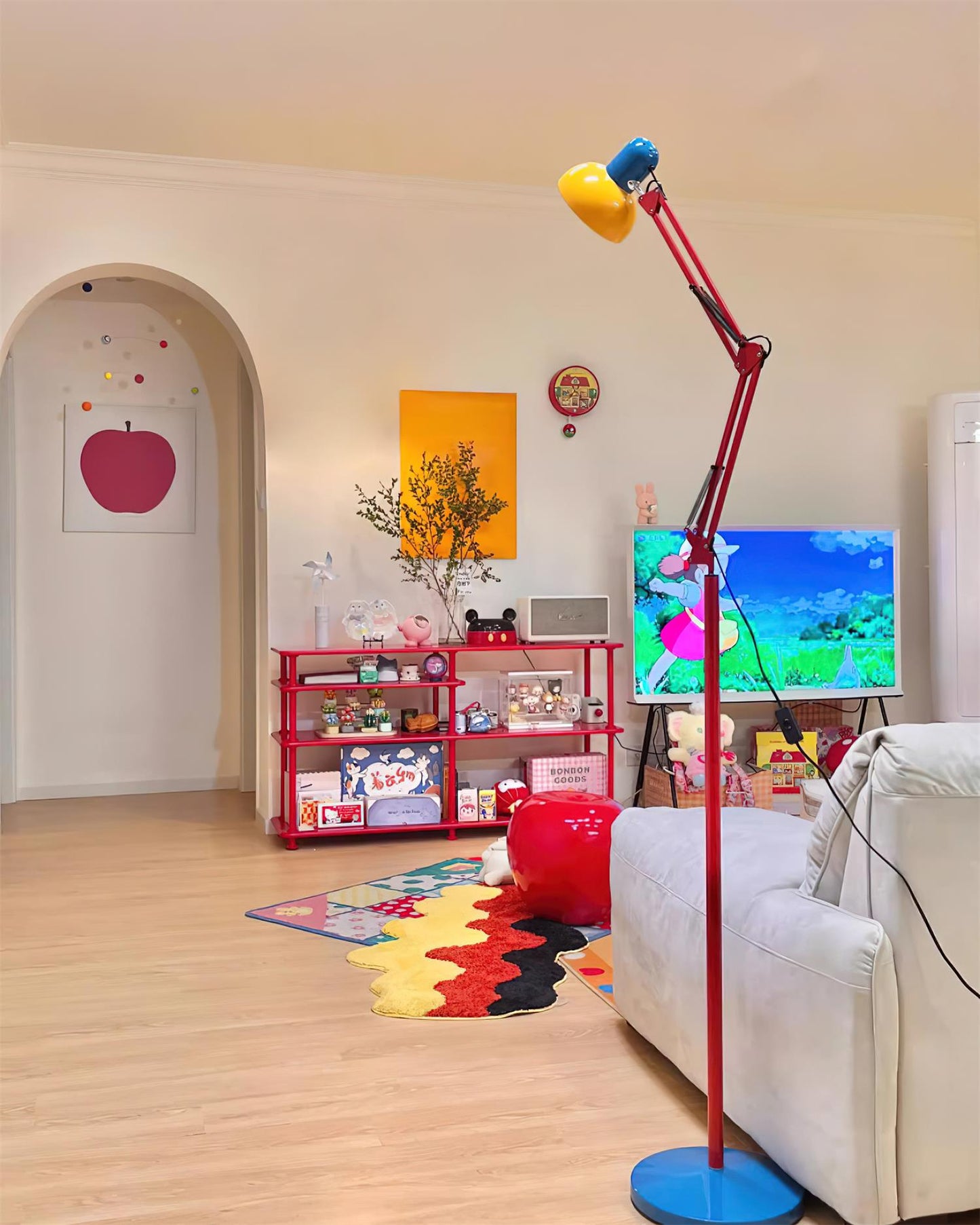Lampe sur pied moderne artistique