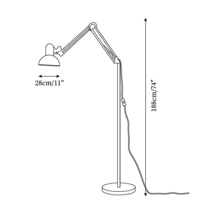 Lampe sur pied moderne artistique
