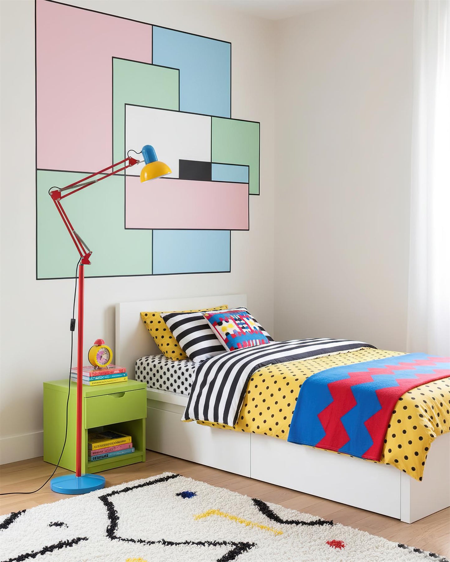 Lampe sur pied moderne artistique