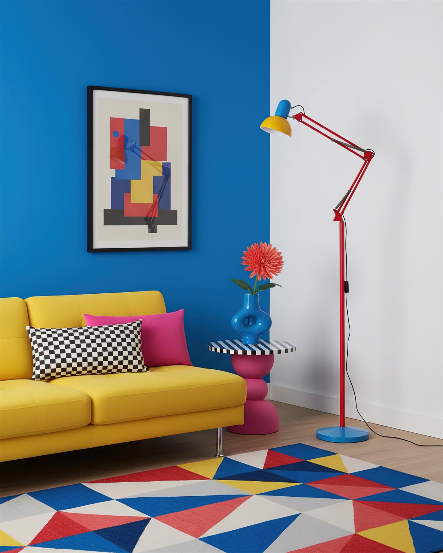 Lampe sur pied moderne artistique