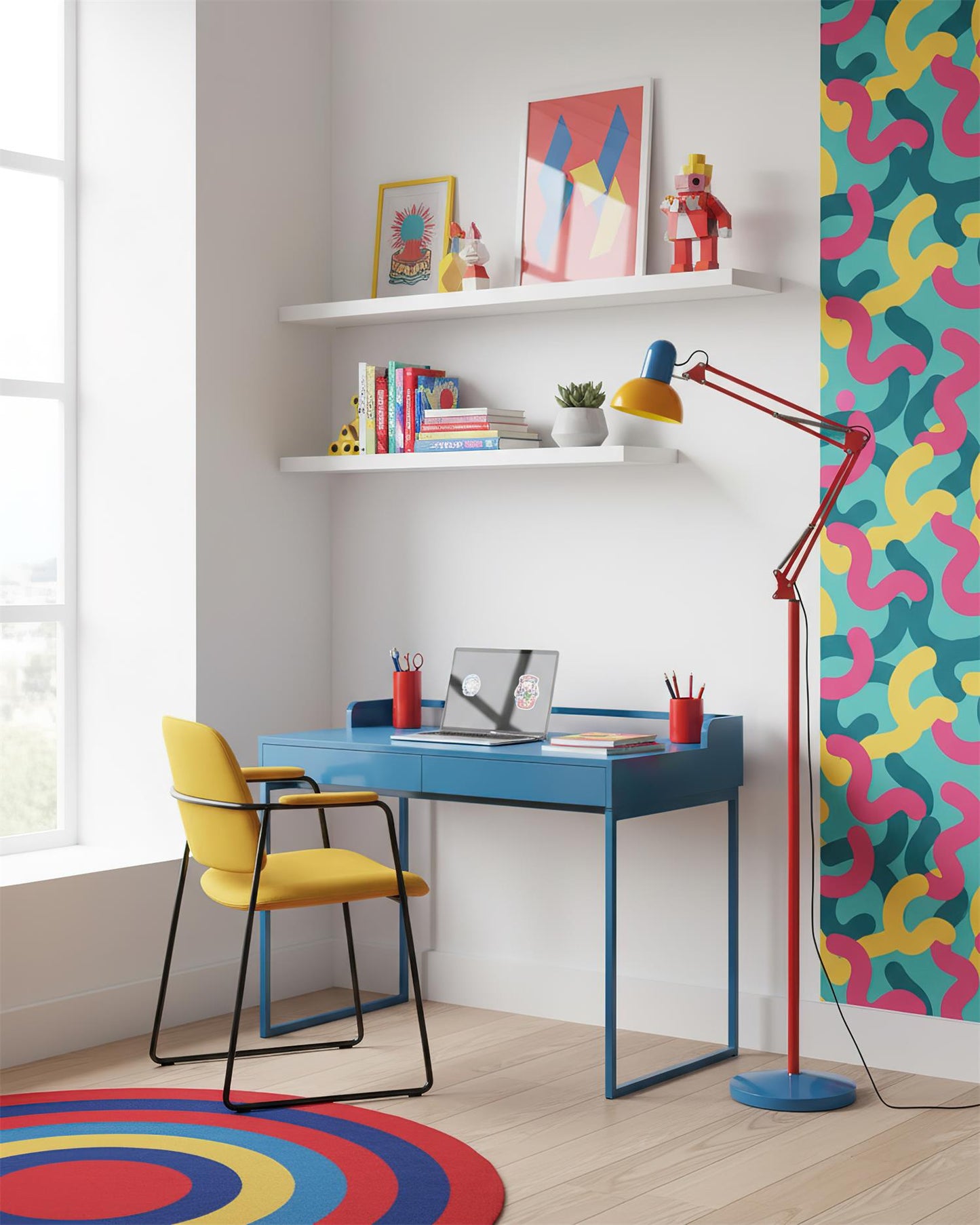 Lampe sur pied moderne artistique
