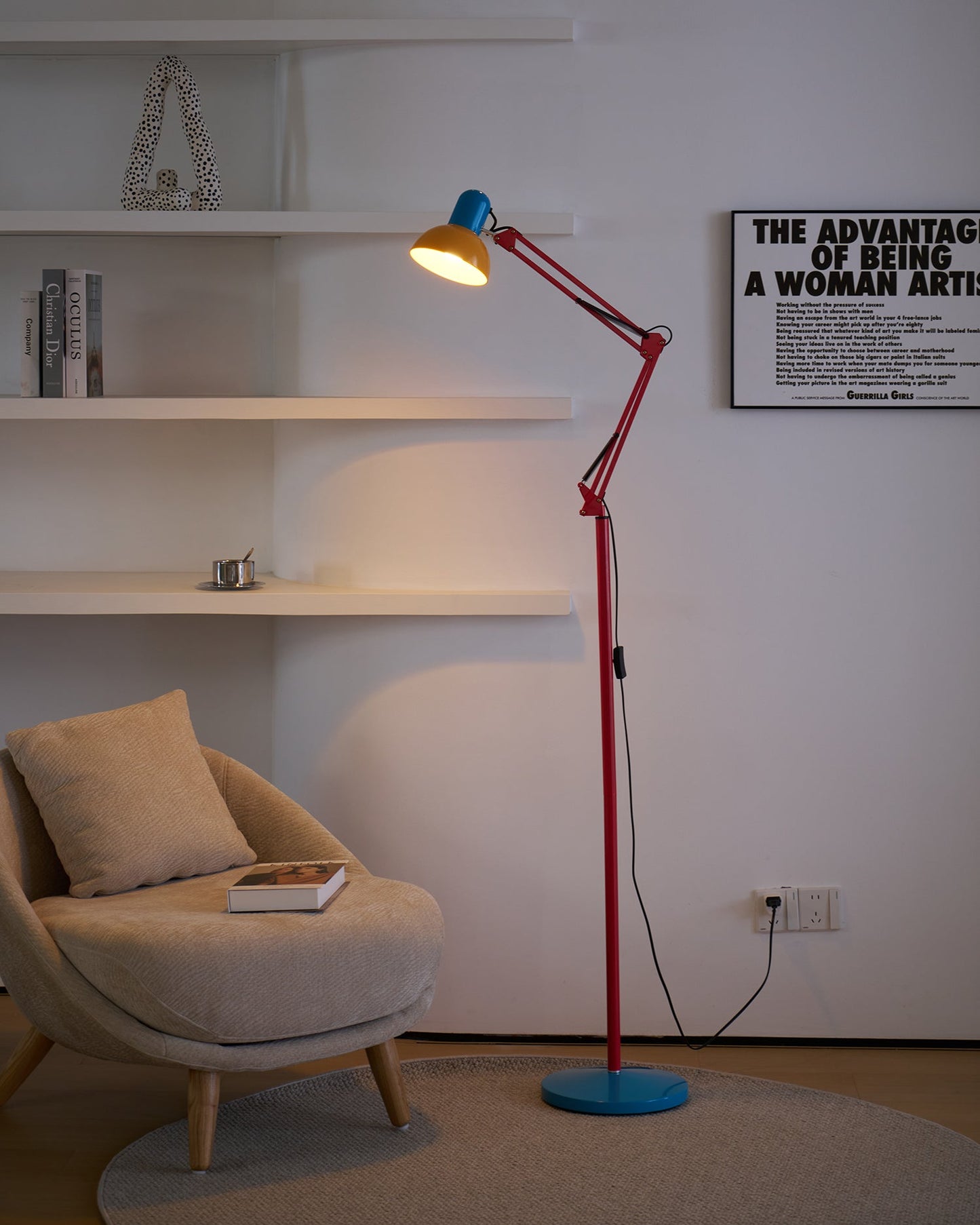 Lampe sur pied moderne artistique