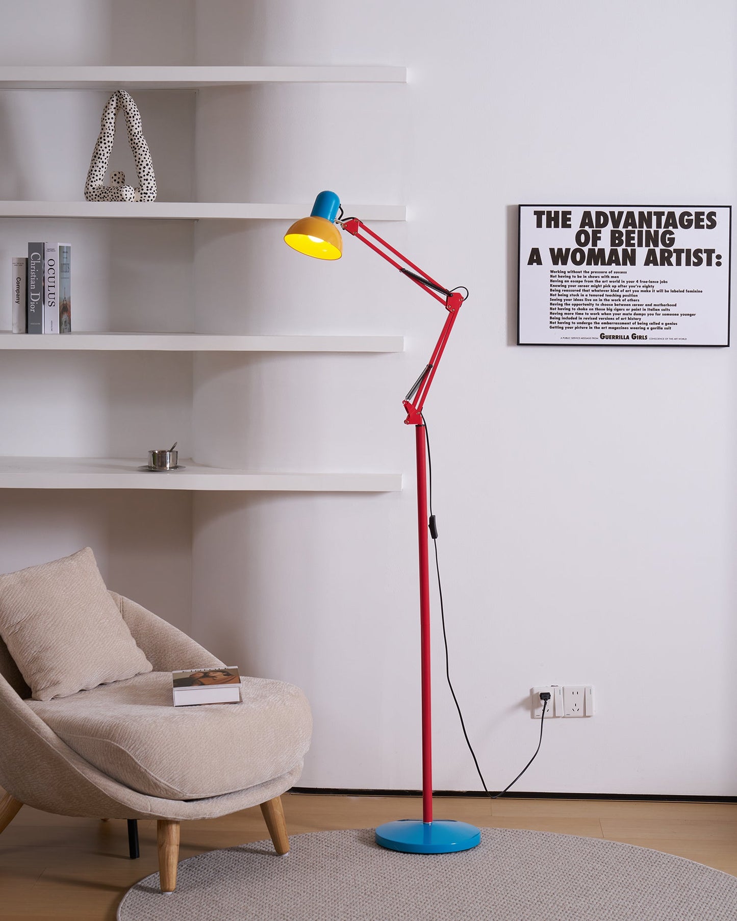 Lampe sur pied moderne artistique