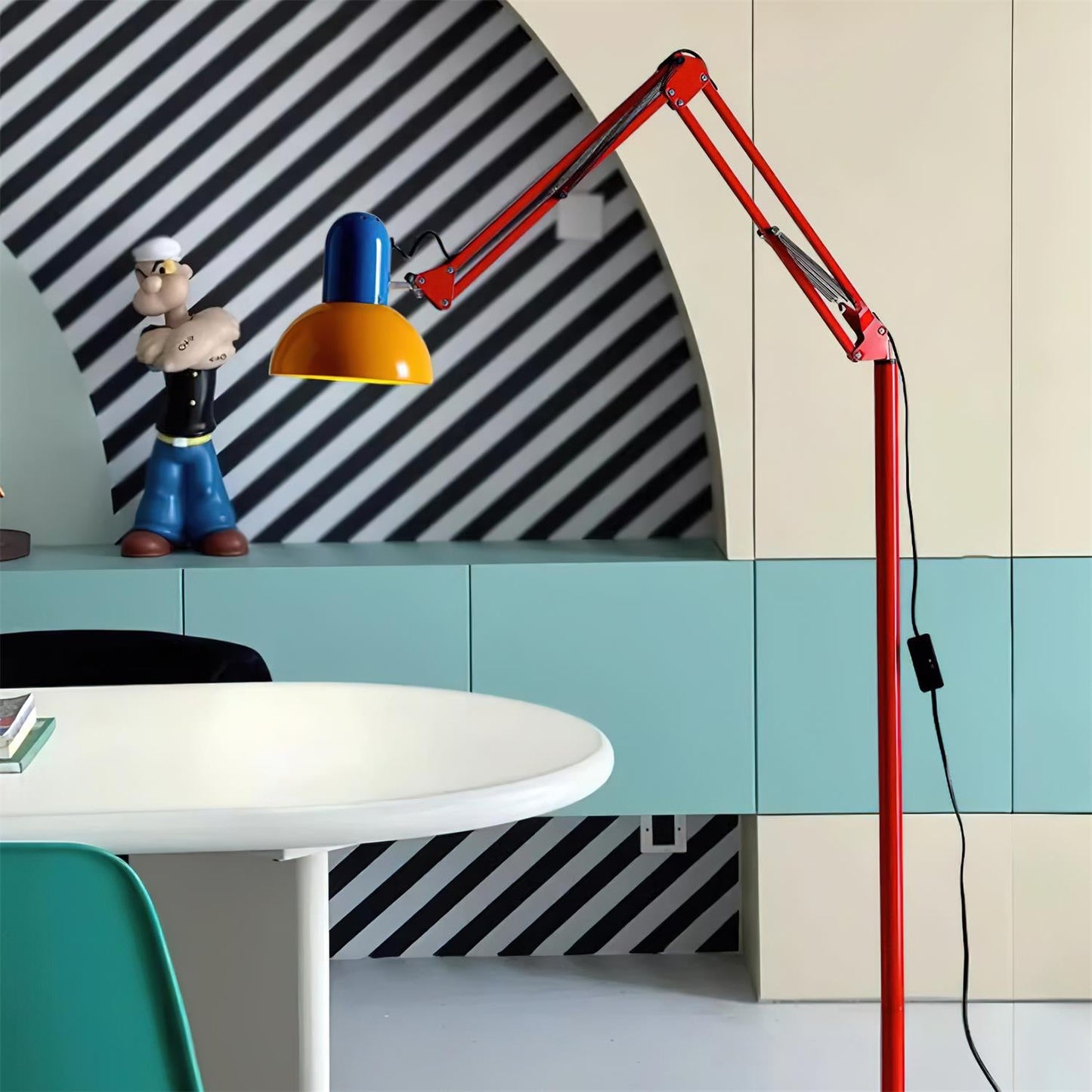 Lampe sur pied moderne artistique