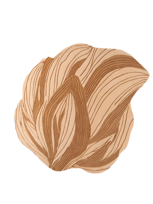 Textured wool carpet