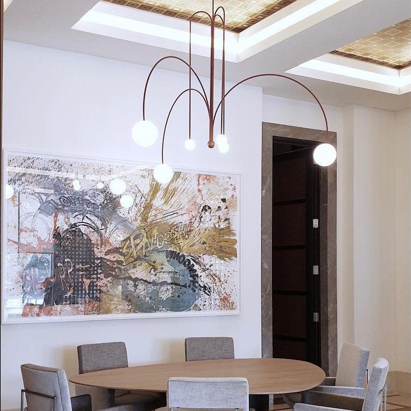 Moderne Lichtkunst Deckenlampe-Aster Selection