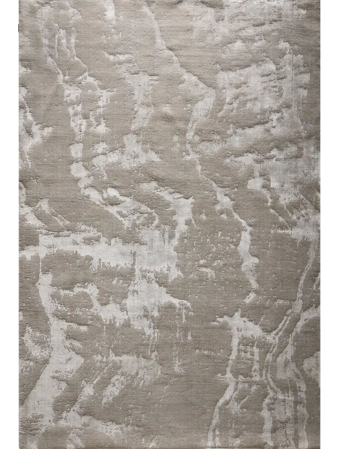 Tapis gris en viscose pour salon