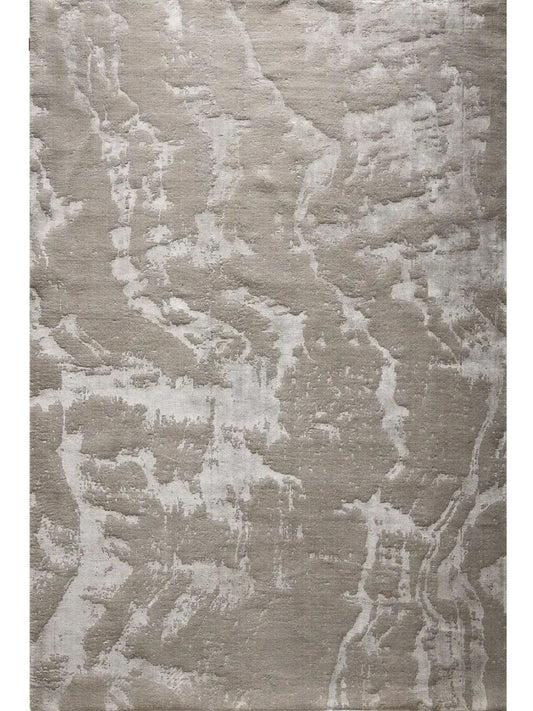 Tapis gris en viscose pour salon