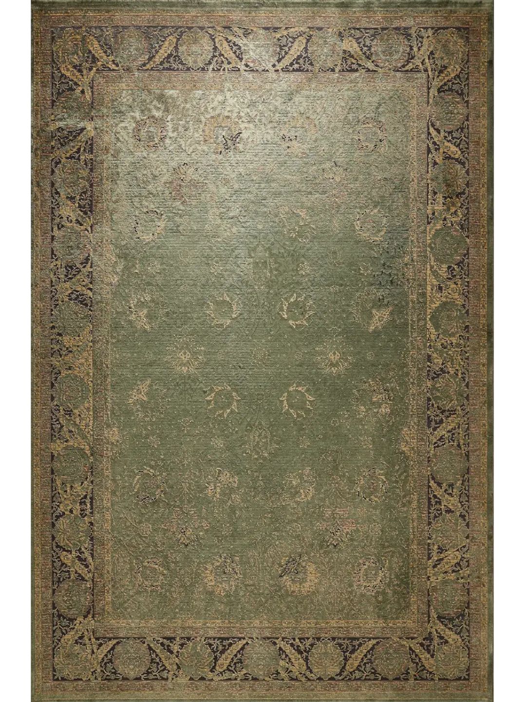 Tapis vintage bleu pour salon