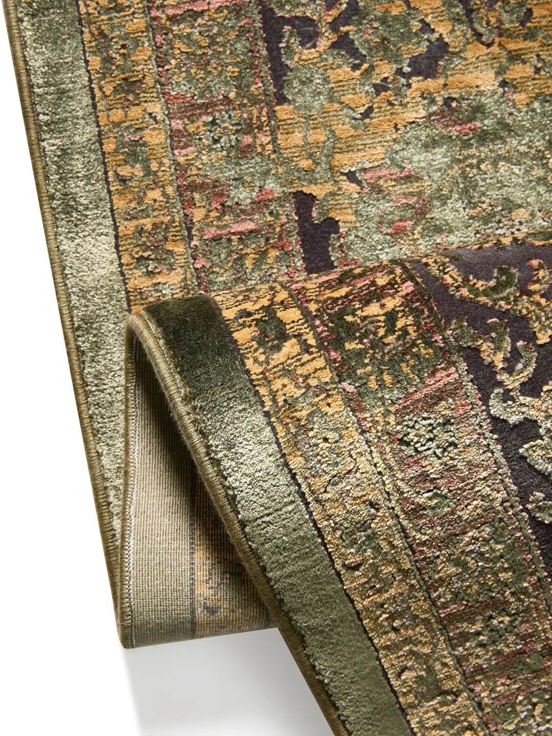 Tapis vintage bleu pour salon