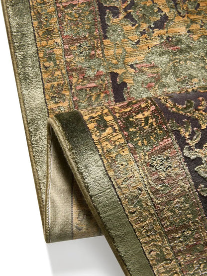 Tapis vintage bleu pour salon