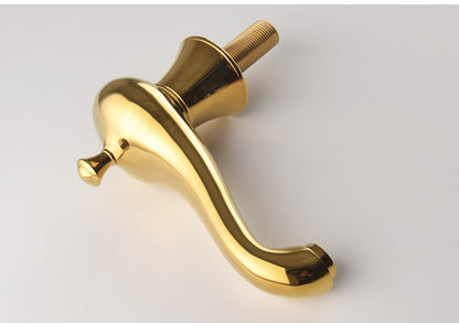 Robinet mitigeur de lavabo extensible Art déco Golveran en or poli