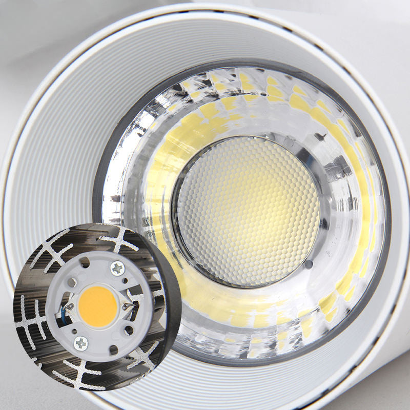 Spot LED sur rail orientable à faisceau réglable