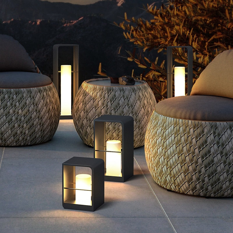 Lampadaire LED extérieur moderne