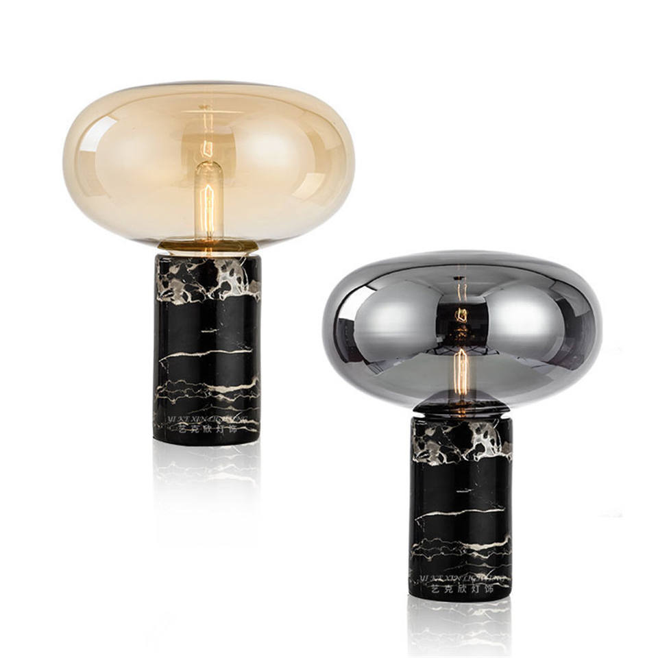 Lampe à poser en marbre style mi-siècle moderne Yorlan
