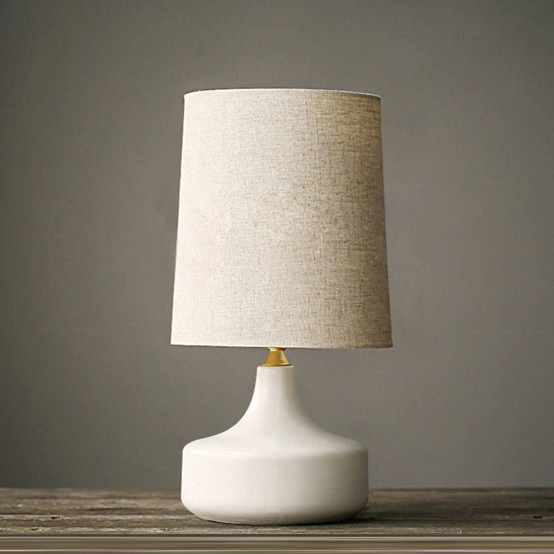 Lampe à poser en céramique style mi-siècle moderne Dravena