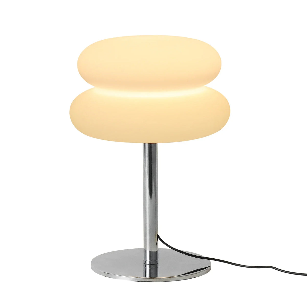 Lampe de table en verre mid-century Xandrel